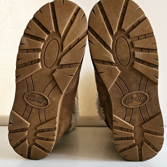 Calstep Winter Womens Boots with Sequins - Leather - Brown Size 9 - Picture 3 of 6